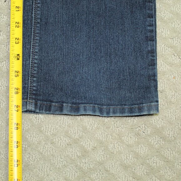 NYDJ Marilyn Straight Jeans Size 16 Blue Medium Wash Lift Tuck Technology Denim - Picture 4 of 5